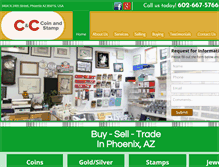 Tablet Screenshot of candccoin.com